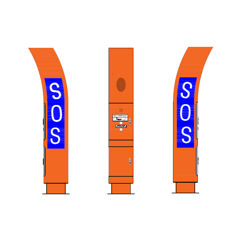 emergency sos column outdoor
